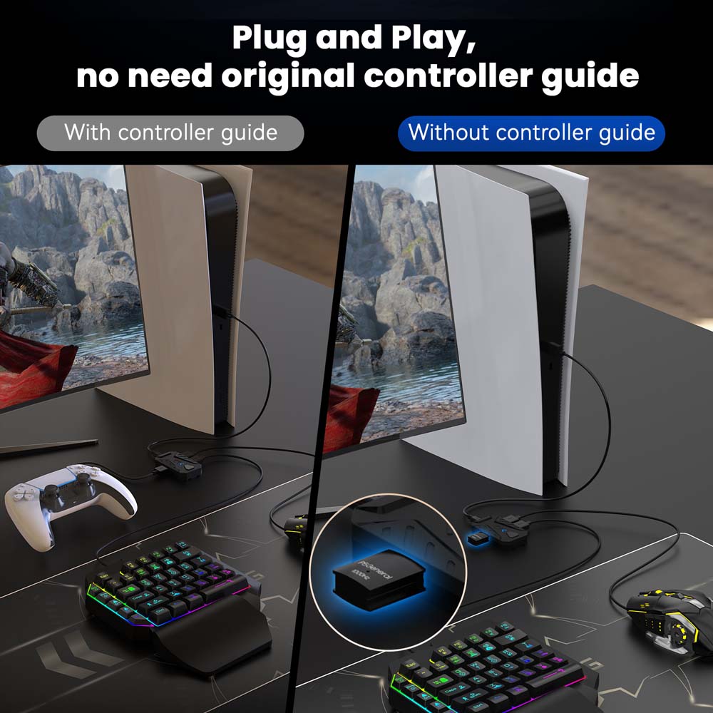 Zestaw klawiatura i mysz do gi – Gaming Console Buttons recenzja i cena